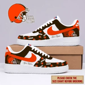 Limited Edition – Customized NFL Cleveland Browns Af1 Shoes