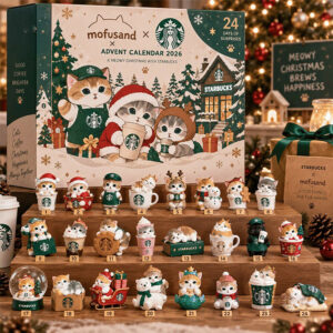 Mofusand x Starbucks Advent Calendar 2026 24 Day Christmas Countdown Box Gift For Mom