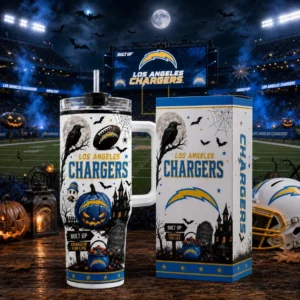 Limited Edition – Customized NFL Los Angeles Chargers Halloween 40Oz Tumbler