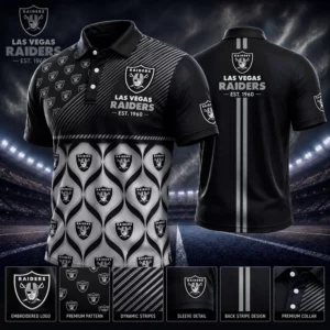 Limited Edition – Customized NFL Las Vegas Raiders Polo Shirt