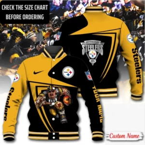 Limited Edition – Customized NFL Pittsburgh Steelers Satin Varsity & Baseball Jacket