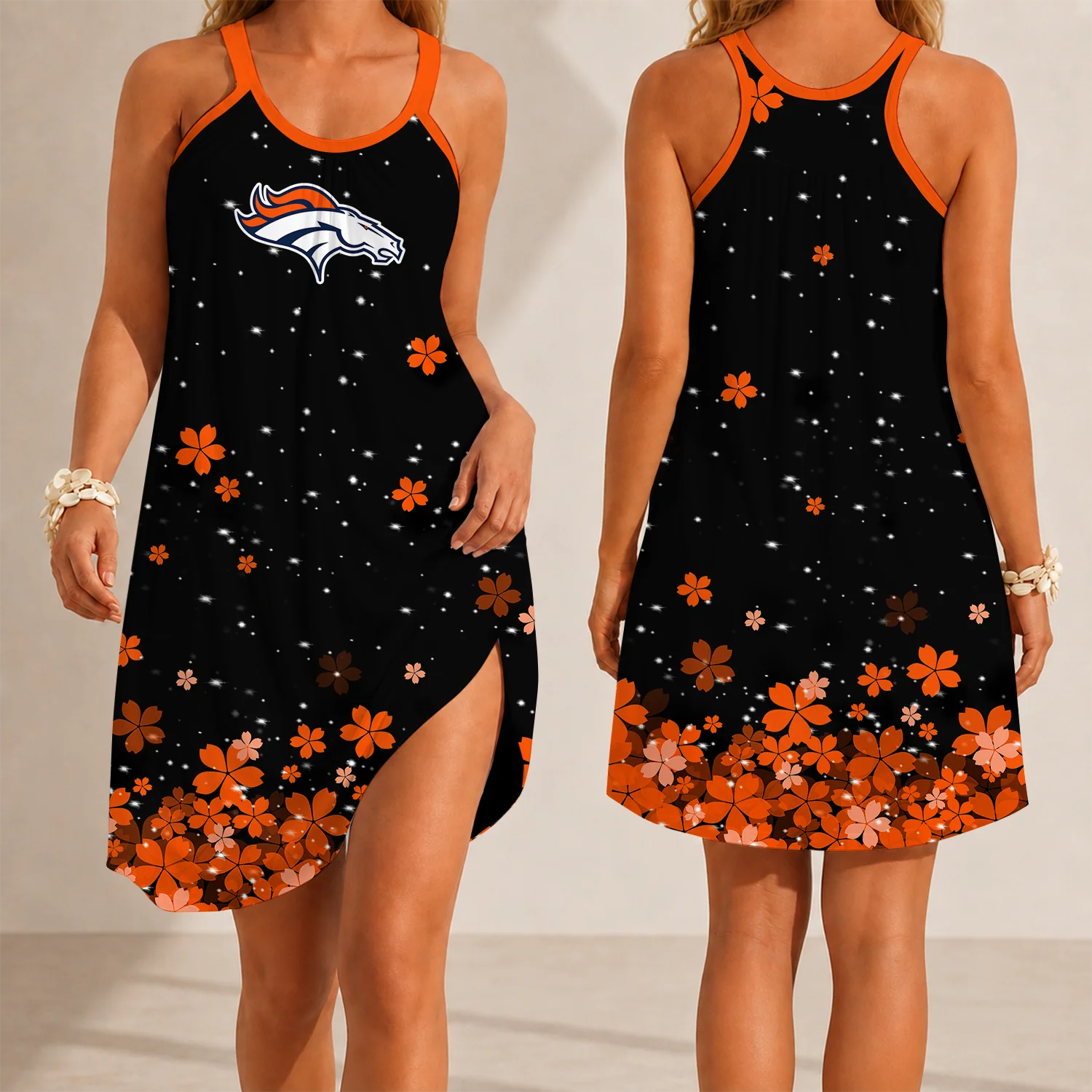 Limited Edition – Customized NFL Denver Broncos Camisole Dress
