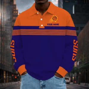 Limited Edition – Customized NBA Phoenix Suns Men Long Sleeve Polo Shirt