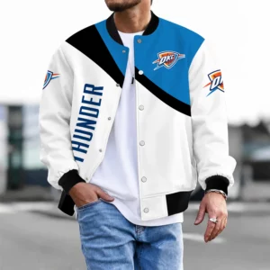 Limited Edition – Customized NBA Oklahoma City Thunder Baseball Jacket, Satin Varsity Jacket