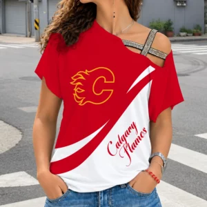 Limited Edition – Customized NHL Calgary Flames Shoulder Shirt