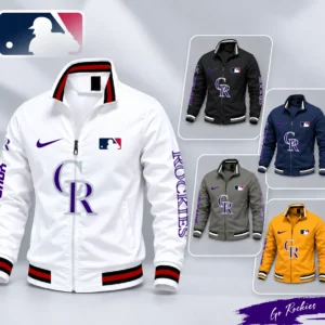 Limited Edition – Customized MLB Colorado Rockies Multicolor Men’s Casual Jacket