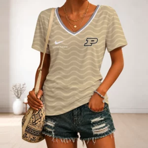 Limited Edition – Customized NCAA Purdue Boilermakers Strappy V-Neck Female Shirt