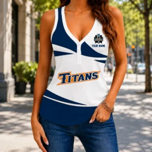 Limited Edition – Customized NCAA Cal State Fullerton Titans Women’s V-Neck Tank Top