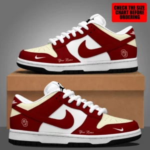 Limited Edition – Customized NCAA Oklahoma Sooners Dunk Low Shoes
