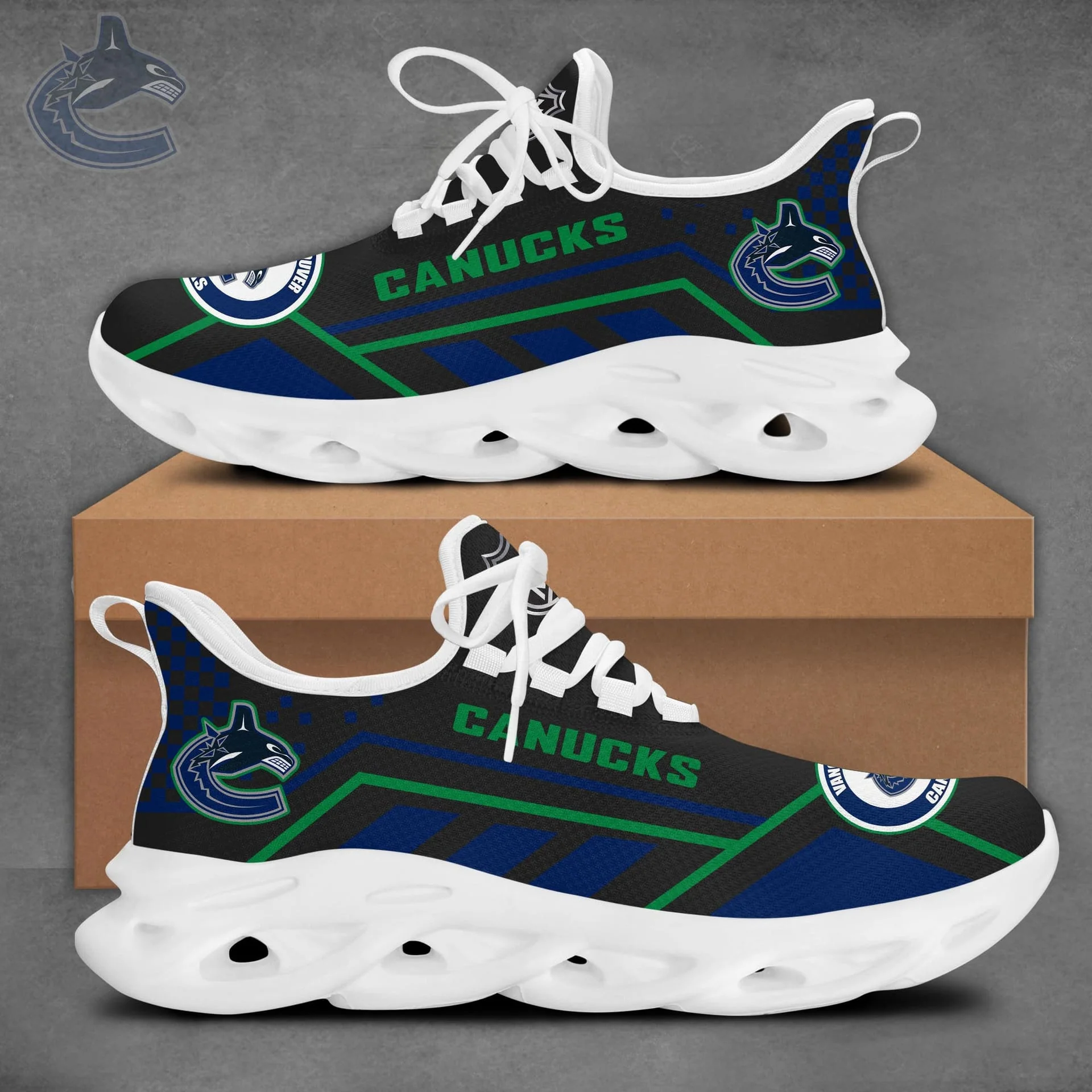 Limited Edition – Customized NHL Vancouver Canucks Max Soul Sneakers - Image 2