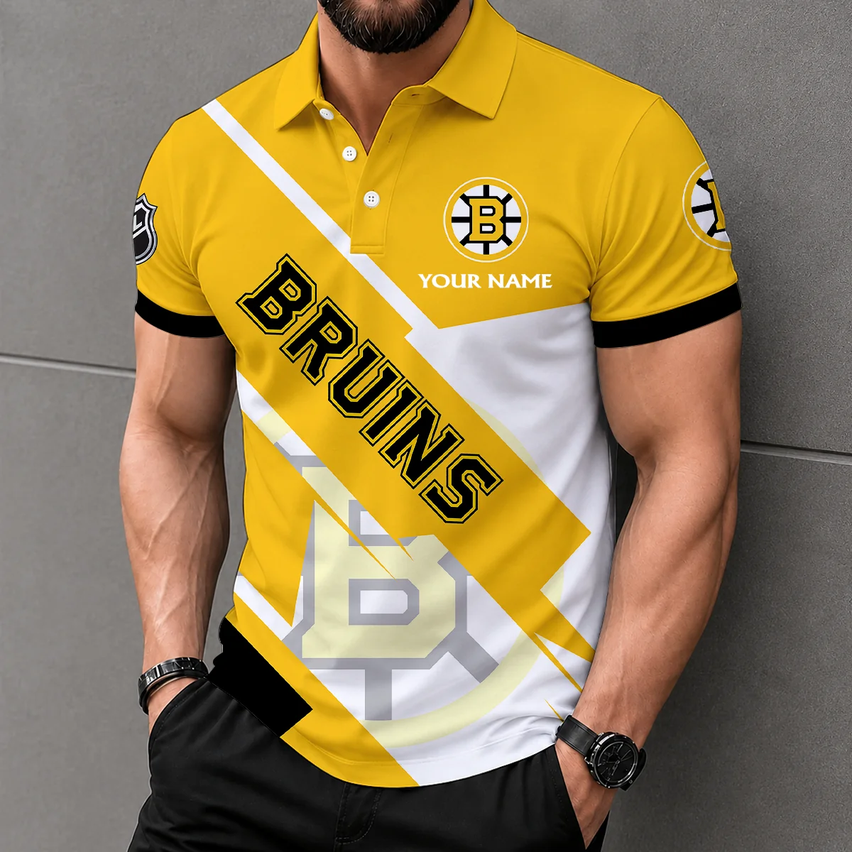 Limited Edition – Customized NHL Boston Bruins Polo Shirt