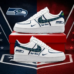 Limited Edition – Customized NFL Seattle Seahawks Af1 Shoes