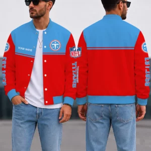 Limited Edition – Customized NFL Tennessee Titans Satin Varsity & Baseball Jacket