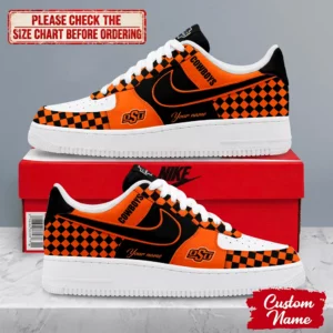 Limited Edition – Customized NCAA Oklahoma State Cowboys Af1 Shoes
