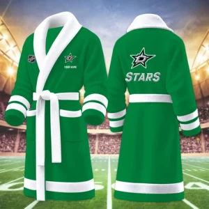 Limited Edition – Customized NHL Dallas Stars Multicolor Fleece Bathrobe