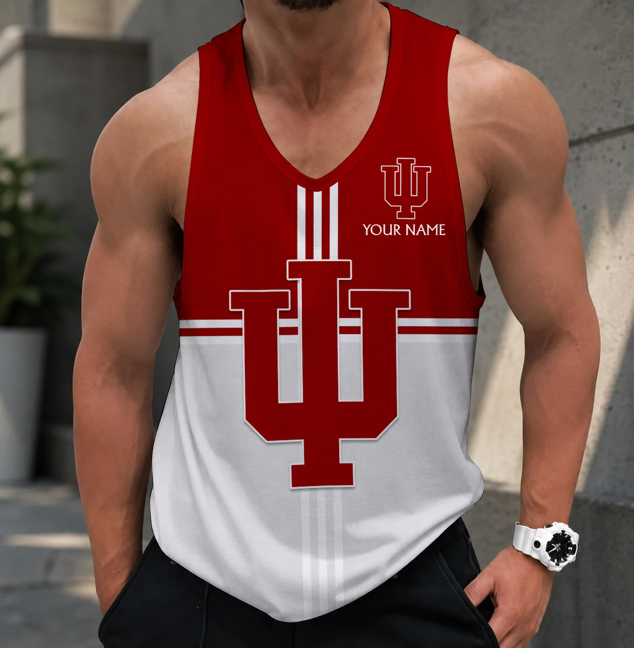 Limited Edition – Customized NCAA Indiana Hoosiers Strappy Unisex Tank Top