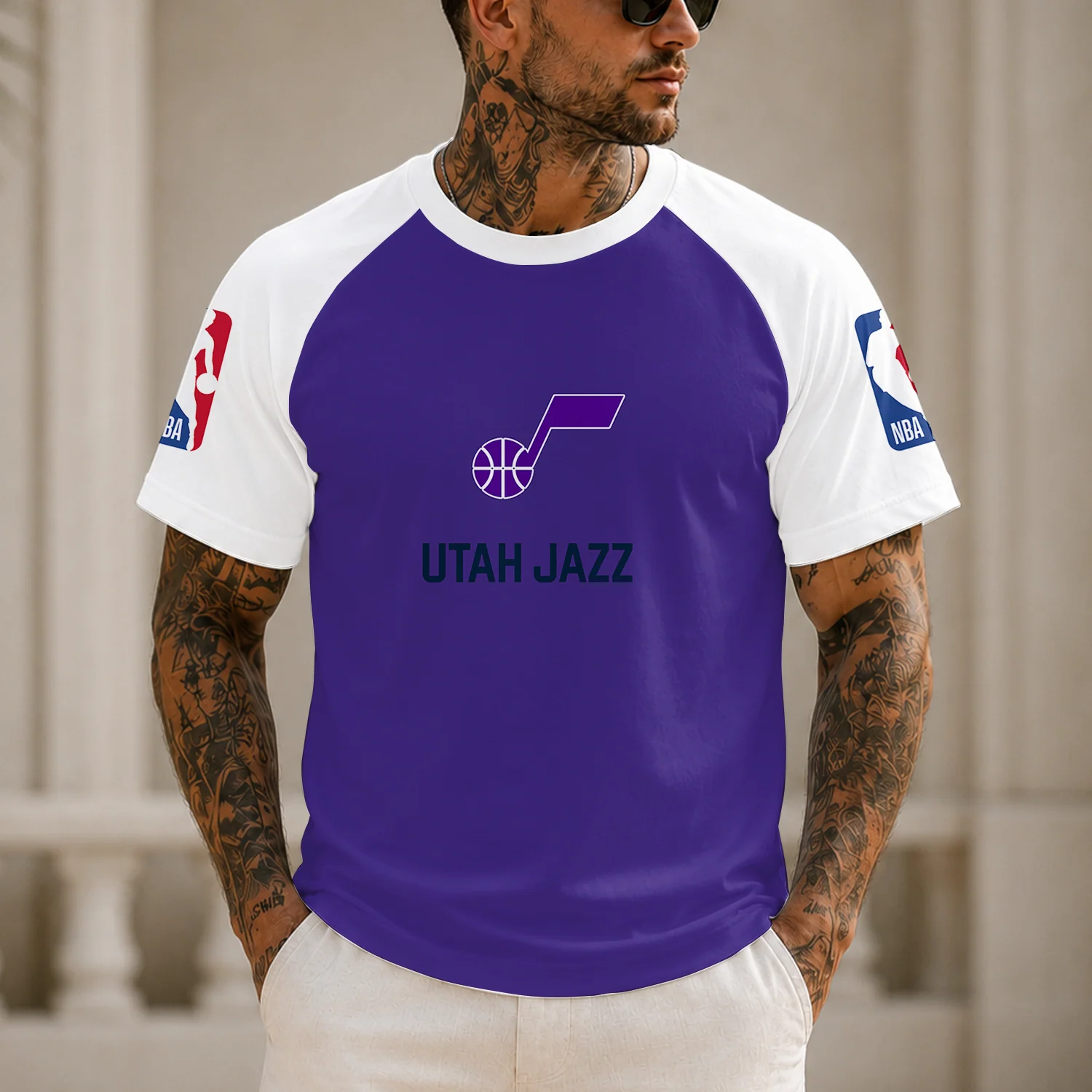 Limited Edition – Customized NBA Utah Jazz Raglan Tee