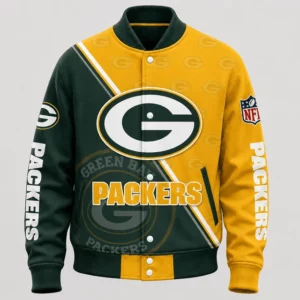 Limited Edition – Customized NFL Green Bay Packers Satin Varsity & Baseball Jacket