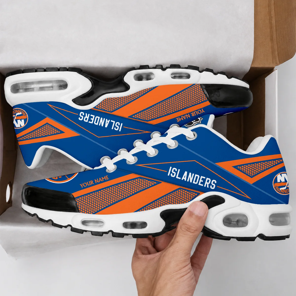 Limited Edition – Customized NHL New York Islanders Air Max Plus Sneakers