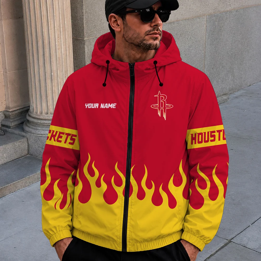 Limited Edition – Customized NBA Houston Rockets Windbreaker Jacket