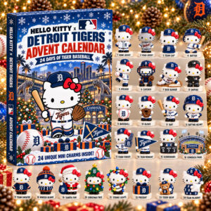 Hello Kitty x Detroit Tigers 2026 Christmas Advent Calendar Tigers Christmas Countdown
