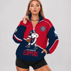 Limited Edition – Customized NBA Los Angeles Clippers V-Neck Zipper Sweatshirt Jacket