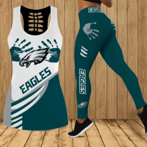 Limited Edition – Customized NFL Philadelphia Eagles Hollow Tank Top & Leggings Set