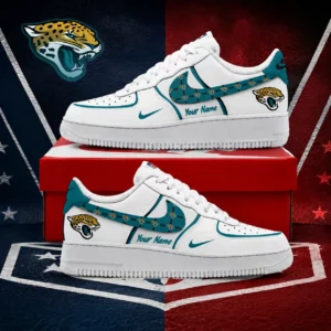 Limited Edition – Customized NFL Jacksonville Jaguars Af1 Shoes