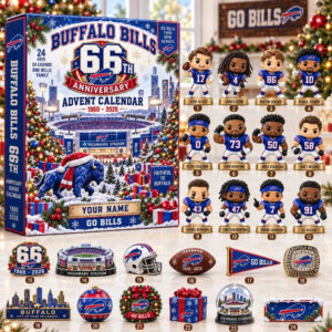 Buffalo Bills 66th Anniversary Christmas 2026 Advent Calendar 24 Days Christmas Countdown Gift Ideas