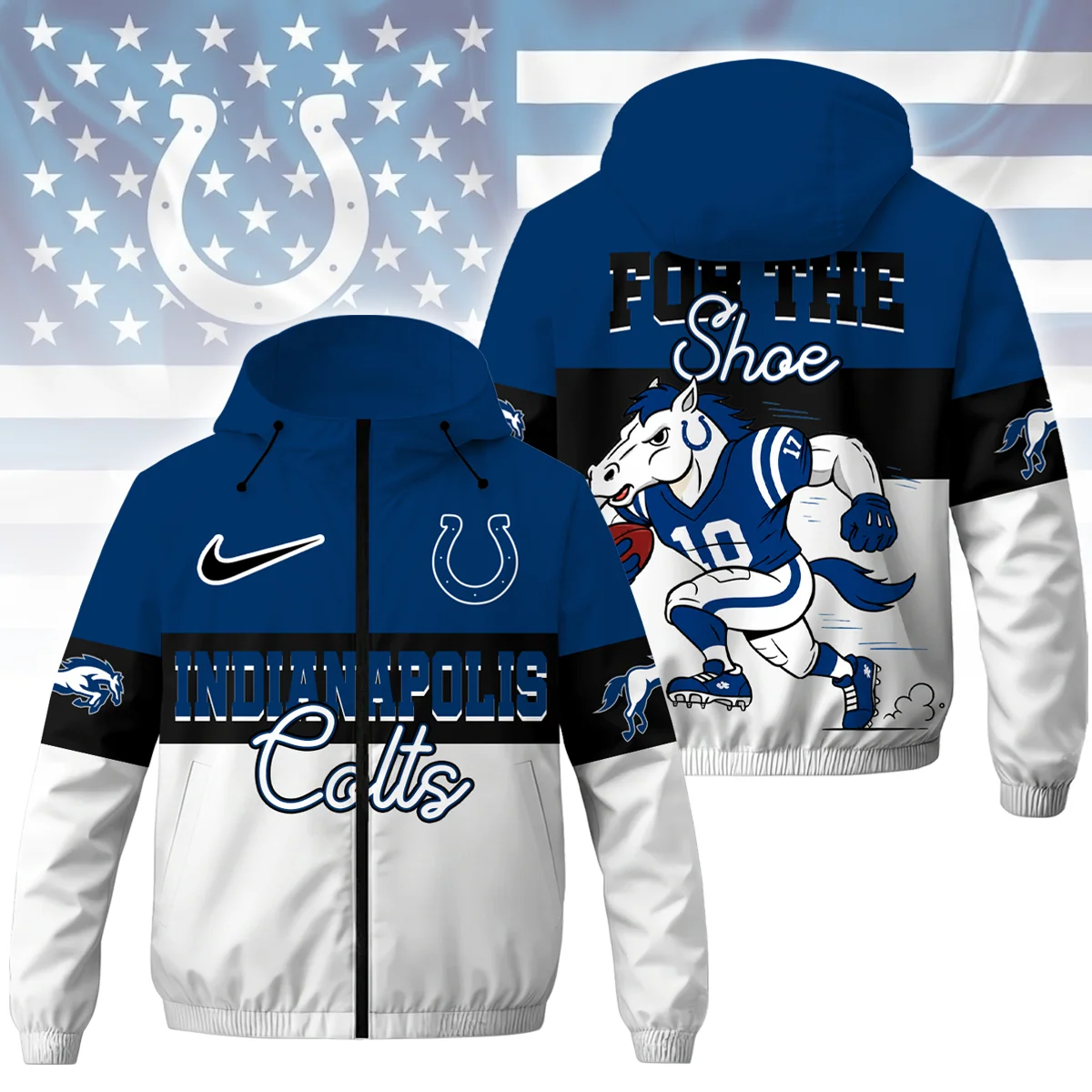 Limited Edition – Customized NFL Indianapolis Colts Windbreaker Jacket