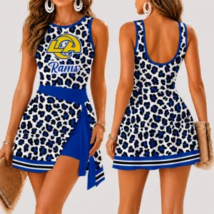Limited Edition – Customized NFL Los Angeles Rams Women’s Summer Skort Dress