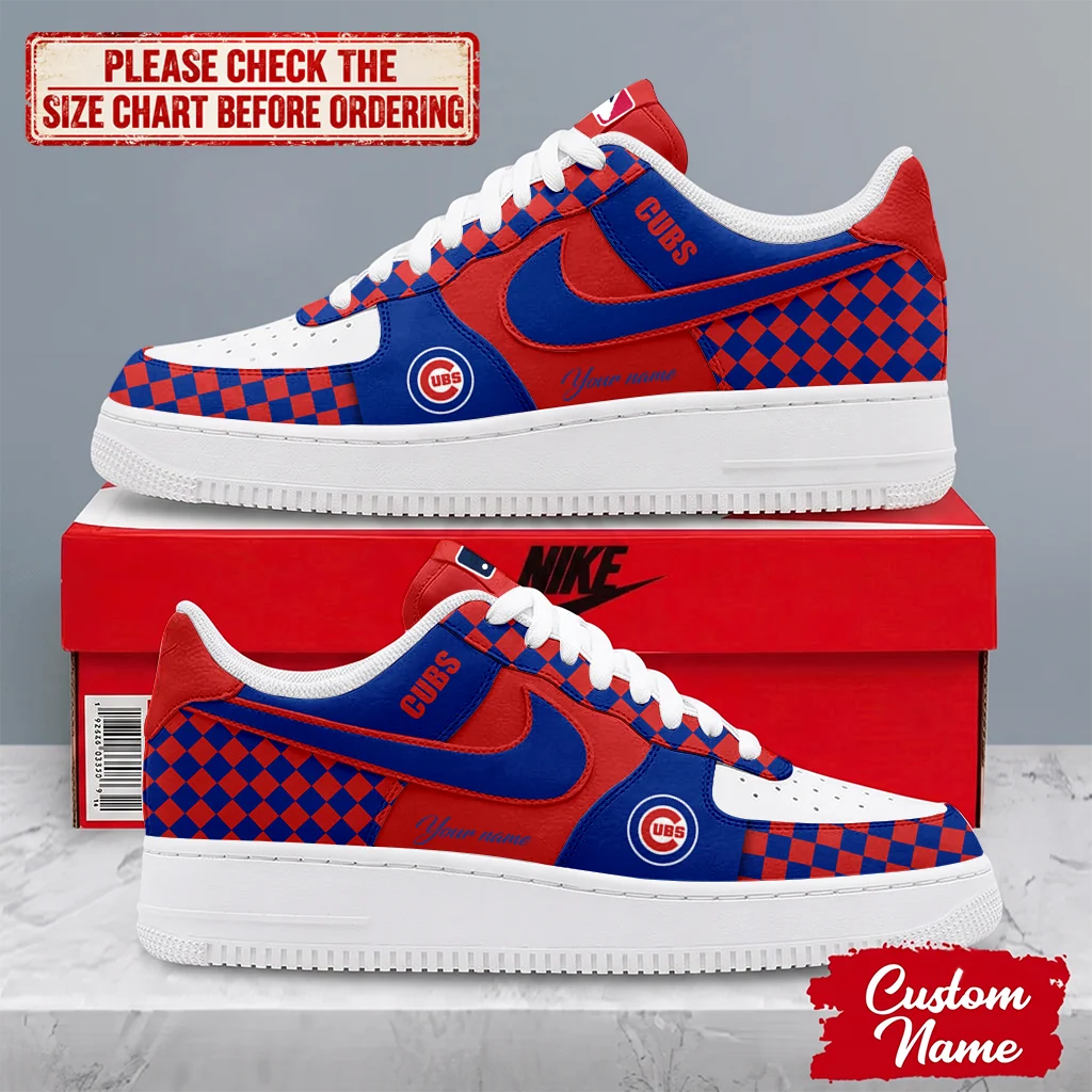Limited Edition – Customized MLB Chicago Cubs Af1 Shoes