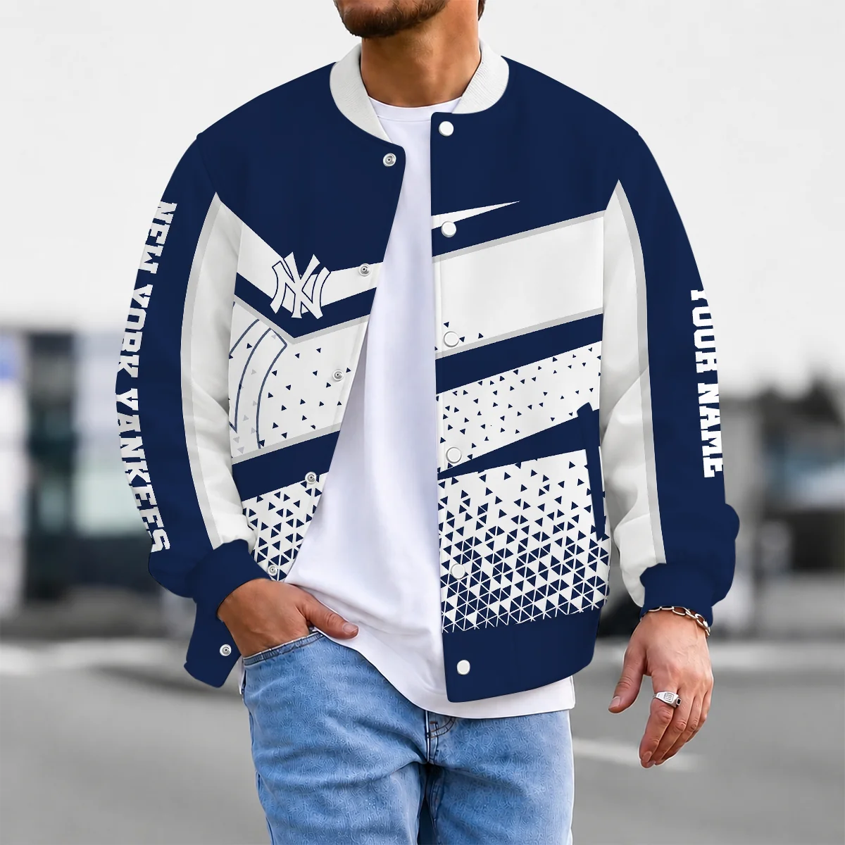 Limited Edition – Customized MLB New York Yankees Satin Varsity & Baseball Jacket