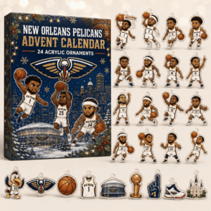 New Orleans Pelicans Xmas Advent Calendar Christmas Countdown Decor Xmas Fans Gifts