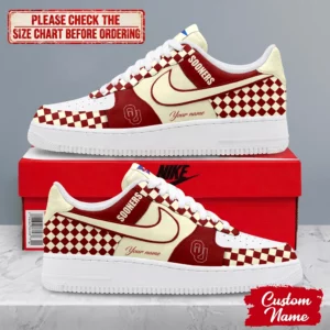 Limited Edition – Customized NCAA Oklahoma Sooners Af1 Shoes
