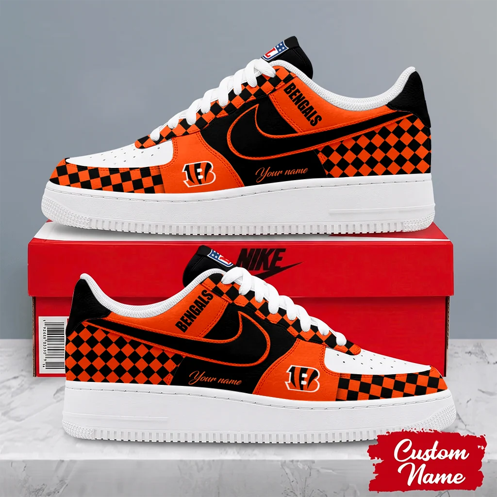 Limited Edition – Customized NFL Cincinnati Bengals Af1 Shoes