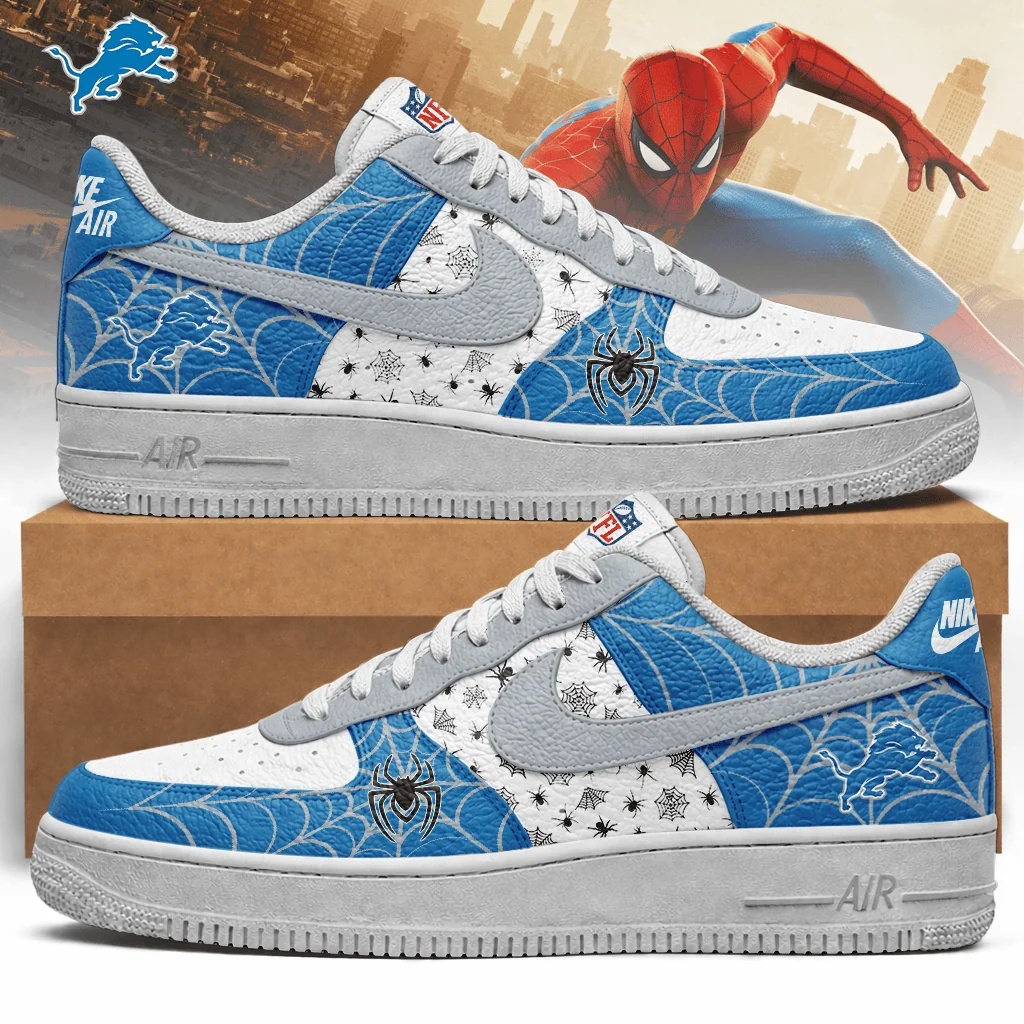 Limited Edition – Customized NFL Detroit Lions Af1 Shoes