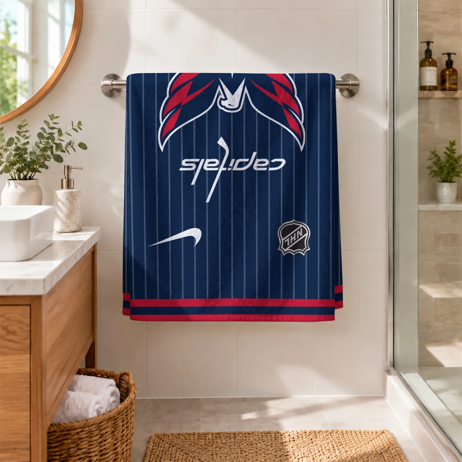 Limited Edition – Customized NHL Washington Capitals Beach Towel - Image 2