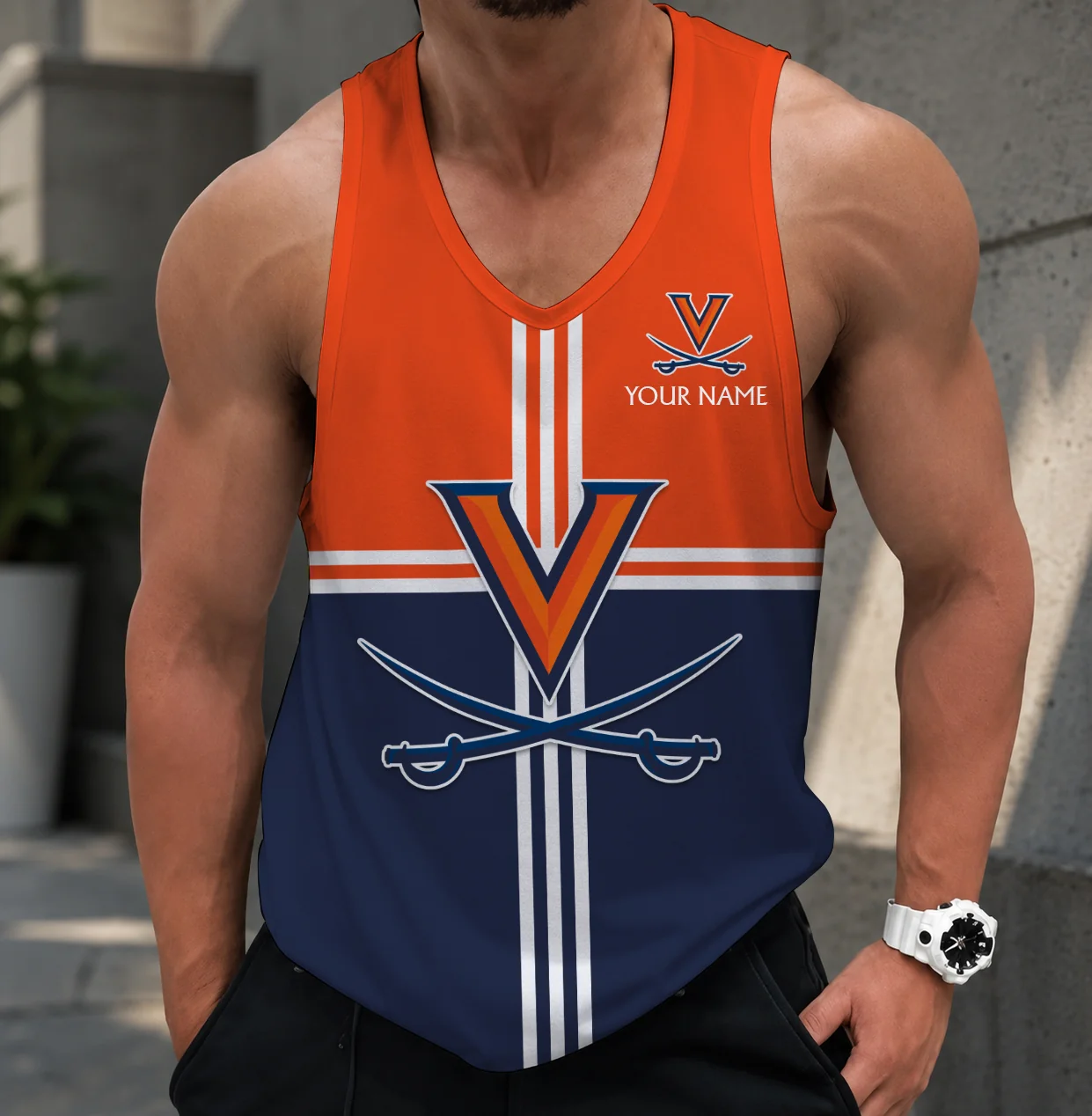 Limited Edition – Customized NCAA Virginia Cavaliers Strappy Unisex Tank Top