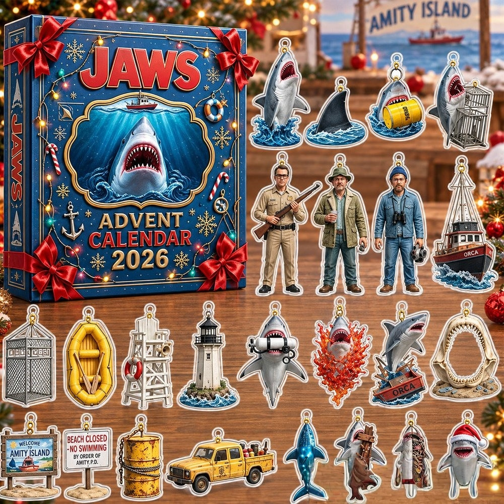 Jaws Movie Advent Calendar 2026 24 Day Countdown Xmas Gift For Jaws Fans