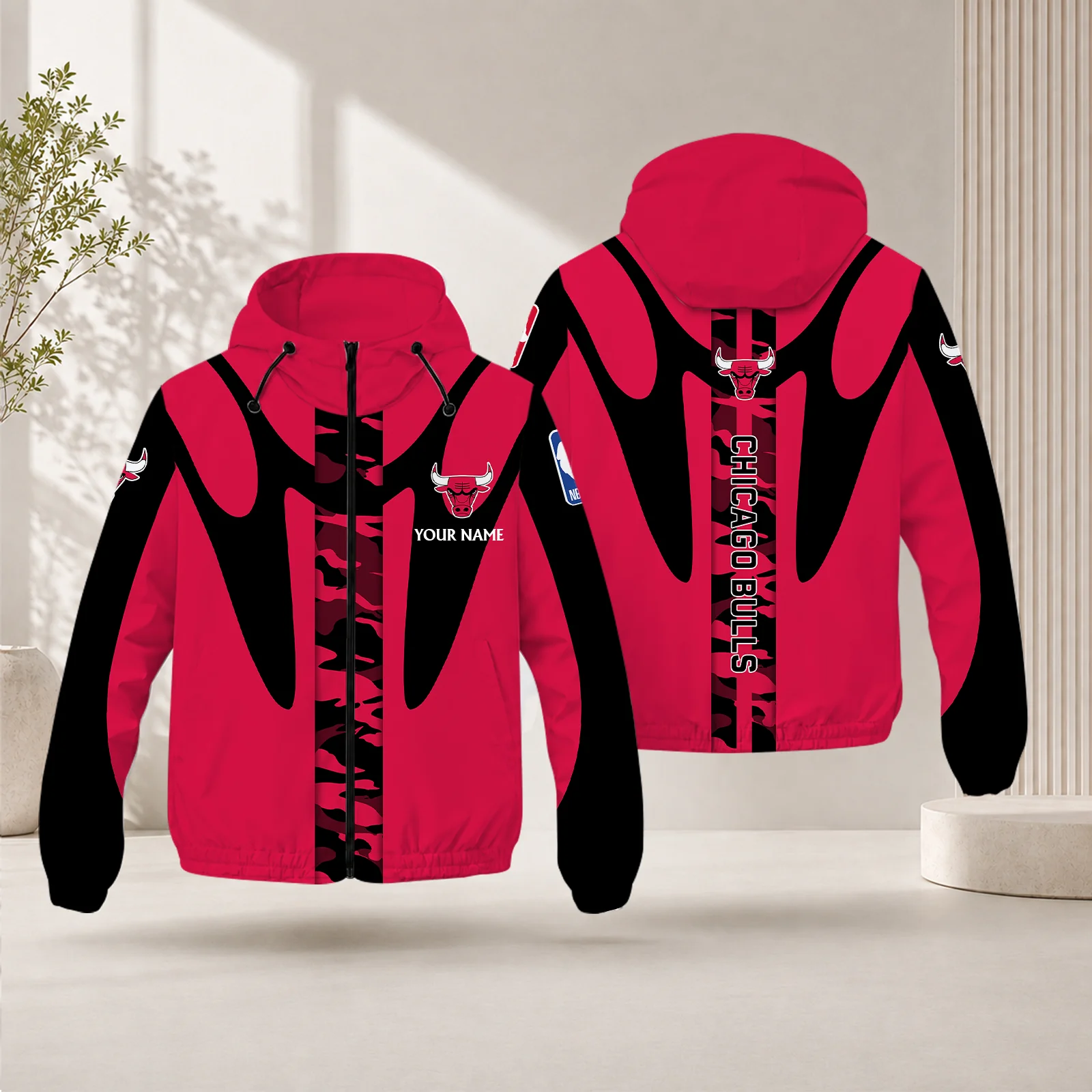 Limited Edition – Customized NBA Chicago Bulls Windbreaker Jacket