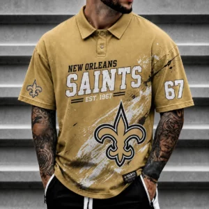 Limited Edition – Customized NFL New Orleans Saints Polo Shirt
