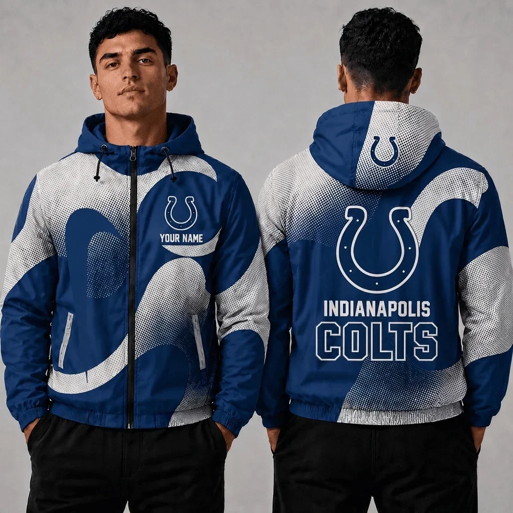 Limited Edition – Customized NFL Indianapolis Colts Windbreaker Jacket