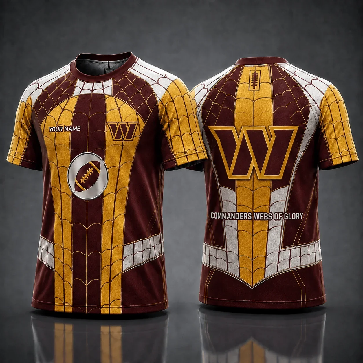 Limited Edition – Customized NFL Washington Commanders x Spider Unisex T-Shirt