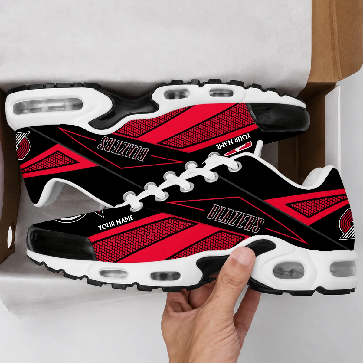 Limited Edition – Customized NBA Portland Trail Blazers Air Max Plus Sneakers