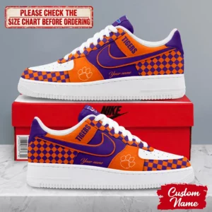 Limited Edition – Customized NCAA Clemson Tigers Af1 Shoes
