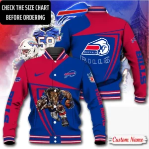 Limited Edition – Customized NFL Buffalo Bills Satin Varsity & Baseball Jacket