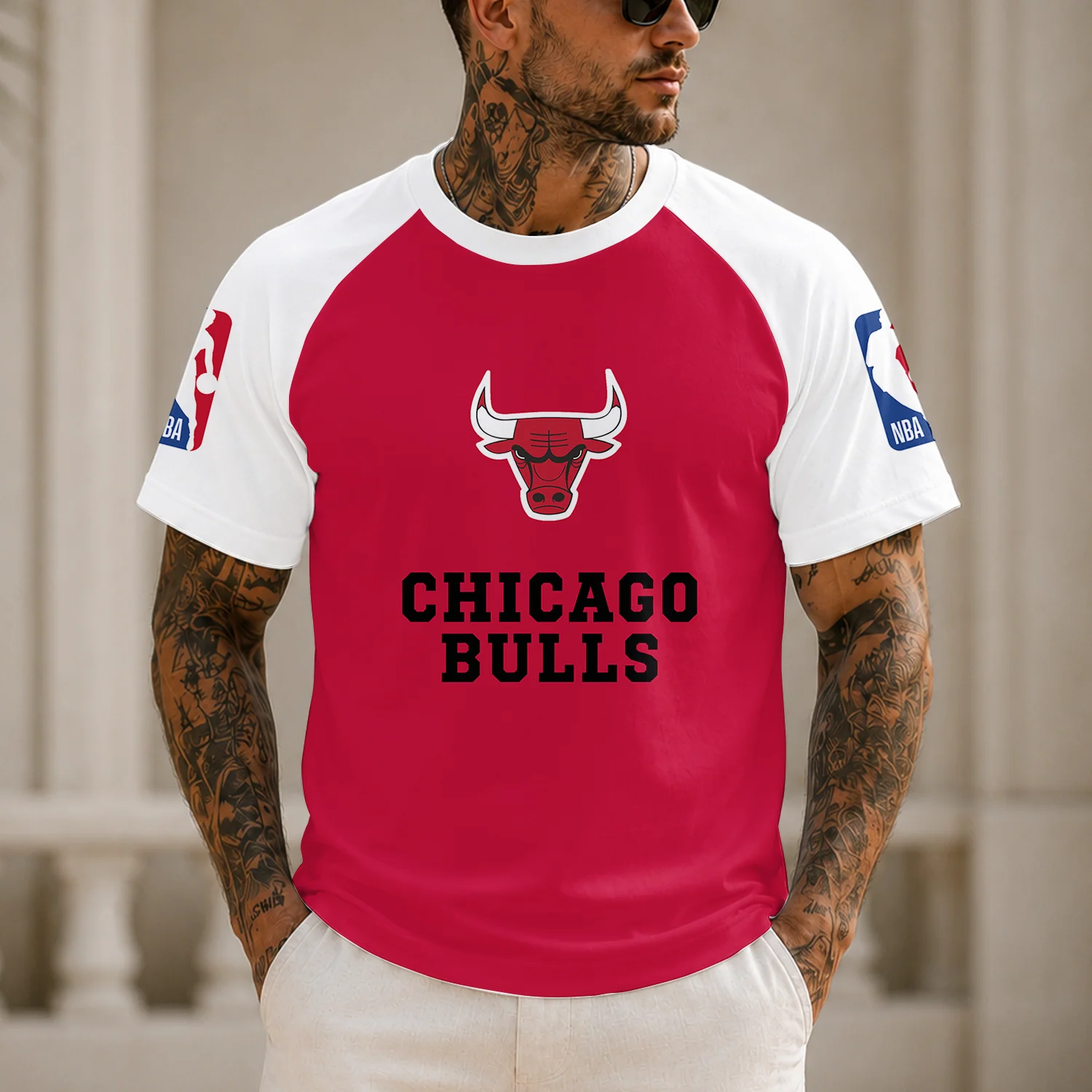 Limited Edition – Customized NBA Chicago Bulls Raglan Tee