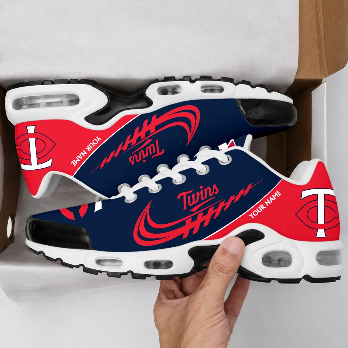Limited Edition – Customized MLB Minnesota Twins Air Max Plus Sneakers