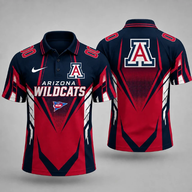 Limited Edition – Customized NCAA Arizona Wildcats Polo Shirt